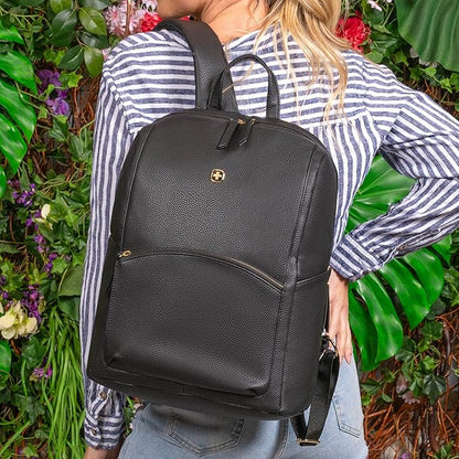 SwissGear Serenity Luxe Women's Laptop Backpack, Laptop Bag Fits Most 13-Inch Laptops, Taupe, 16 Inches