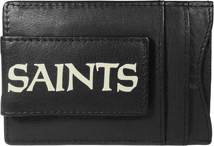 Siskiyou Sports NFL unisex Leather Cash & Cardholder & Money Clip