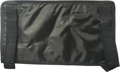 2-Pack Deluxe Auto Car Visor Organizer Item Holder Storage Pouch Holder Multi-Pocket Organizer w/Strap (Pack of 2, Black)