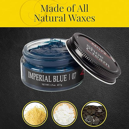 Kelly's Imperial Blue Shoe Polish 1.5 oz - Professional Leather Shoe Cream