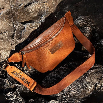 Wrangler Crossbody Bags for Women Large Fanny Packs Bum Bag Travel Belt Bags Sling Purse