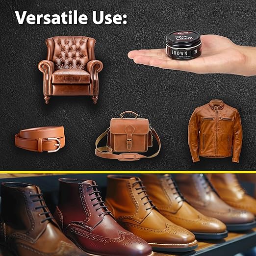 Kelly's Brown Shoe Polish 1.5 oz - Professional Leather Shoe Cream