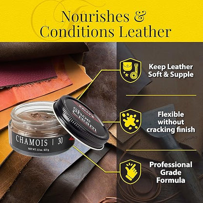 Kelly's Chamois Shoe Polish 1.5 oz - Professional Leather Shoe Cream