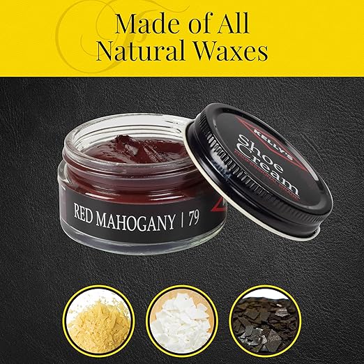 Kelly's Red Mahogany Shoe Polish 1.5 oz - Professional Leather Shoe Cream