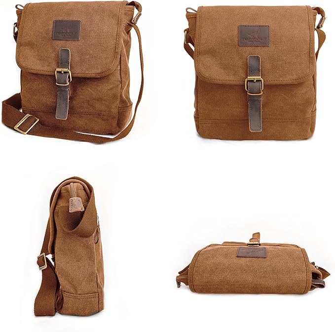 Canvas Messenger Bag Small Crossbody Bag Casual Travel Working Tools Bag Shoulder Bag Hold Phone Handset Anti Theft | Small, Casual, Travel, Working Tools Bag, Hold Phone, Handset