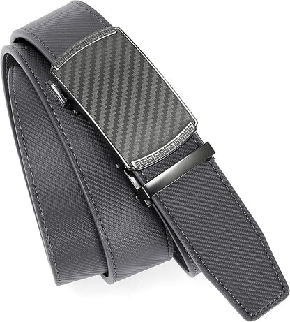 CHAOREN Mens Belt Leather Ratchet Belt - Customizable Fit, Effortless Style (35mm)