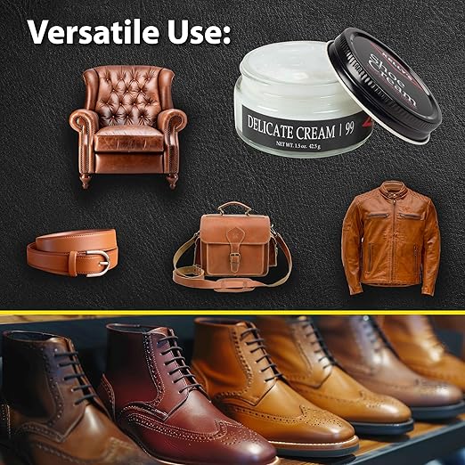 Kelly's Delicate Cream Shoe Polish 1.5 oz - Professional Leather Shoe Cream