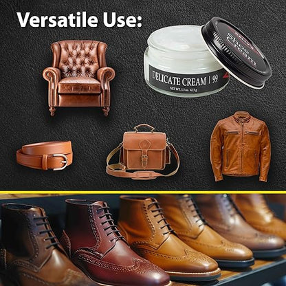 Kelly's Delicate Cream Shoe Polish 1.5 oz - Professional Leather Shoe Cream