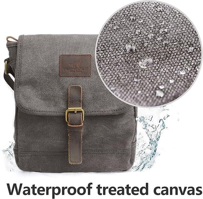 Canvas Messenger Bag Small Crossbody Bag Casual Travel Working Tools Bag Shoulder Bag Hold Phone Handset Anti Theft | Small, Casual, Travel, Working Tools Bag, Hold Phone, Handset