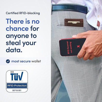 TRAVANDO Mens Wallet with Money Clip AUSTIN RFID Blocking Bifold Credit Card Holder for Men with Gift Box