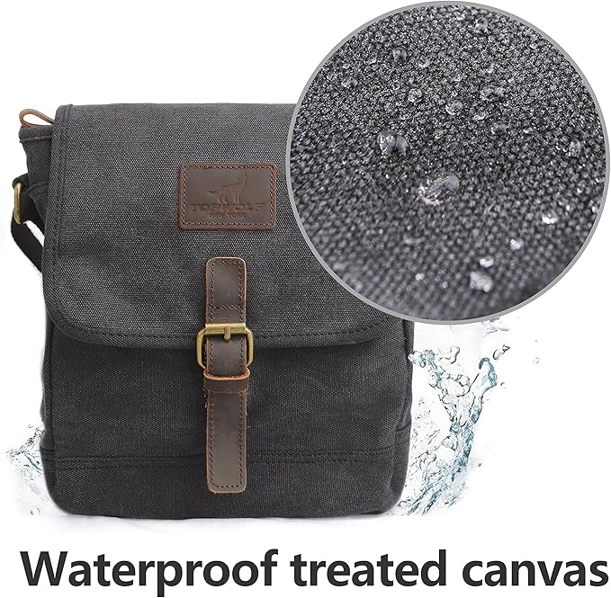 Canvas Messenger Bag Small Crossbody Bag Casual Travel Working Tools Bag Shoulder Bag Hold Phone Handset Anti Theft | Small, Casual, Travel, Working Tools Bag, Hold Phone, Handset