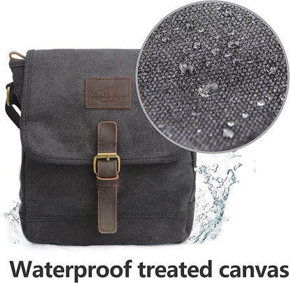 Canvas Messenger Bag Small Crossbody Bag Casual Travel Working Tools Bag Shoulder Bag Hold Phone Handset Anti Theft | Small, Casual, Travel, Working Tools Bag, Hold Phone, Handset