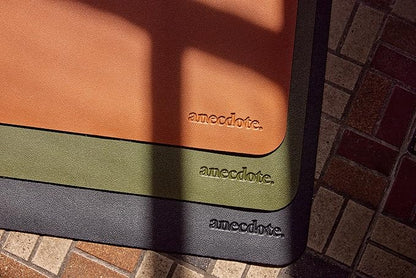 ANECDOTE Vegan Leather Desk Pad - 31.5"x17" Desk Mat for Your Office. This Quality Large Mouse Pad has Chic Elegance, Professional Look & Satisfying Touch - The Perfect Leather Mouse Pad for You!