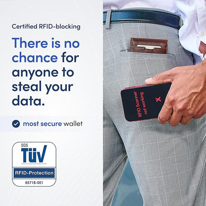 TRAVANDO Mens Wallet with Money Clip AUSTIN RFID Blocking Bifold Credit Card Holder for Men with Gift Box