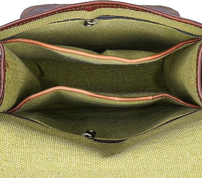 11 inch Small Crossbody Shoulder Genuine Leather iPad/Tablet Vintage Messenger Bag For 10.5 inch iPad Pro for Women & Men