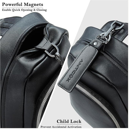CCW Sling bag for Women & Men-Magnetic closure Cusual EDC bag with fast access-Concealed carry crossbody bag for Women & Men-Include universal fast draw Holster (Black)
